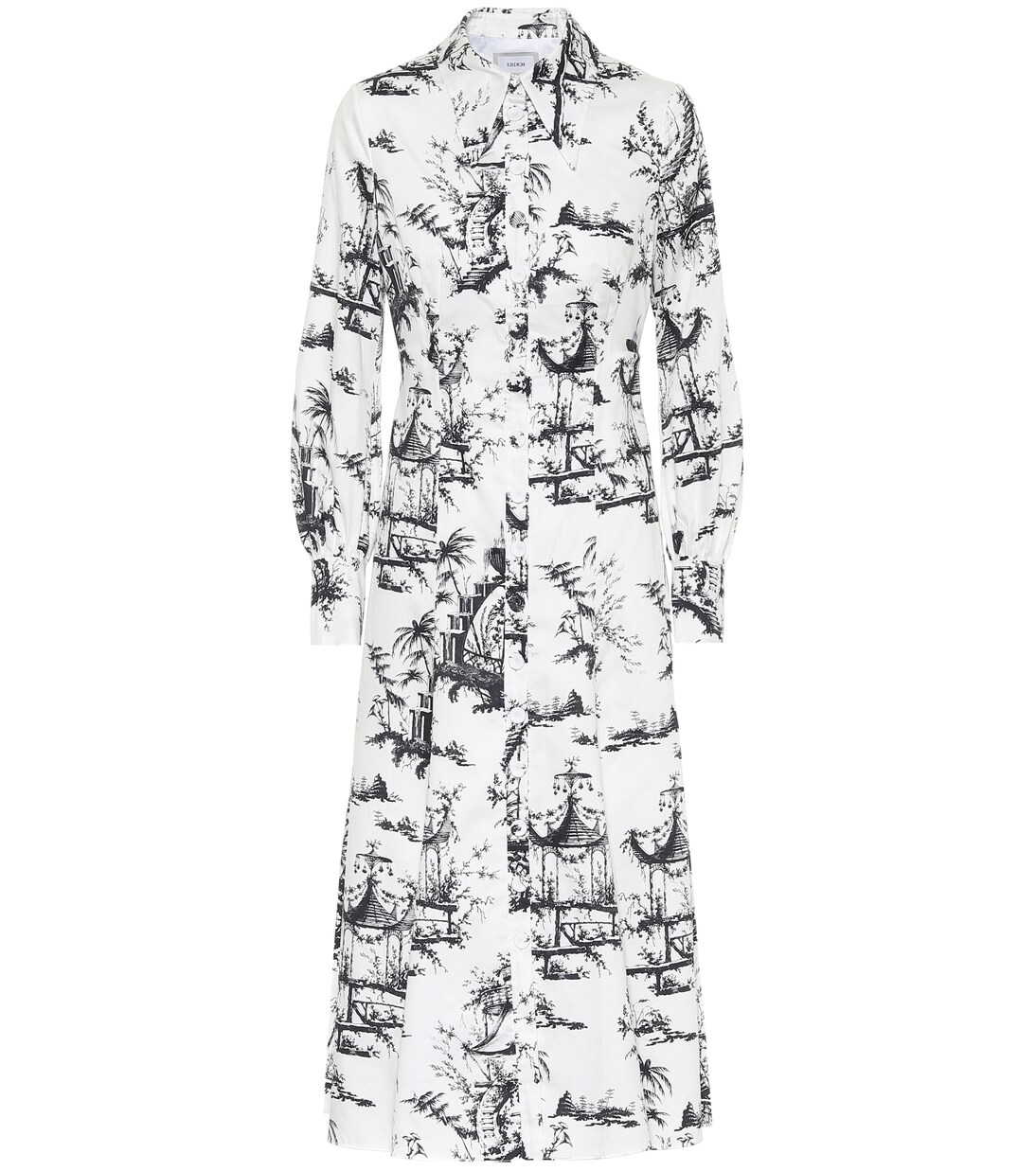 Abito Penley a stampa in cotone | Erdem