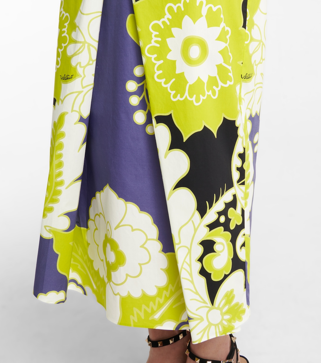 Valentino falda midi de algodón | Valentino