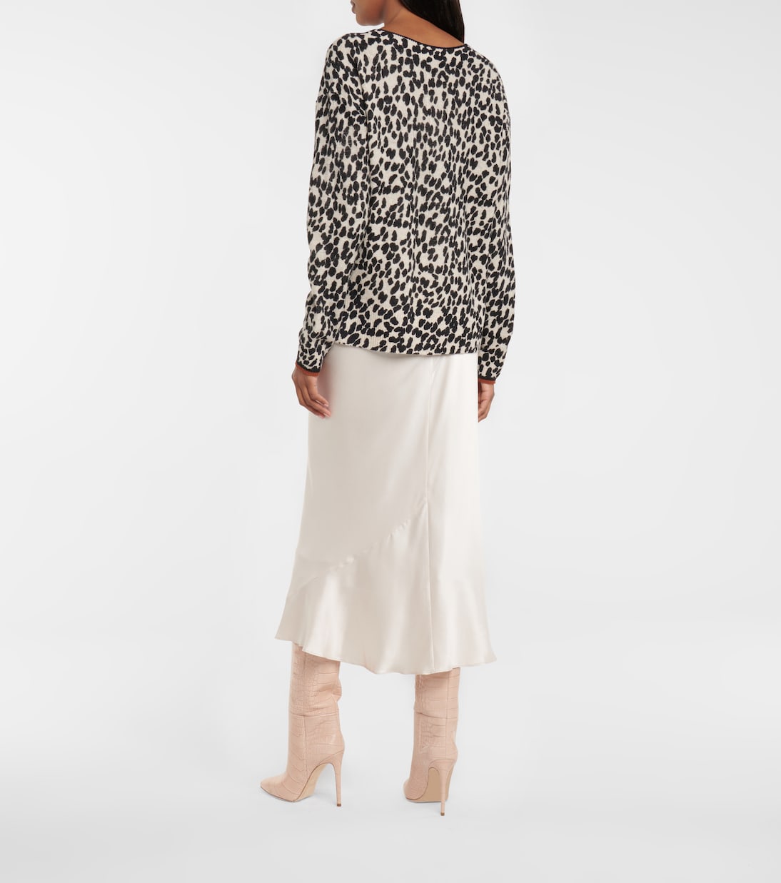Pull Wild Touch en laine et cachemire à motif léopard | Dorothee Schumacher