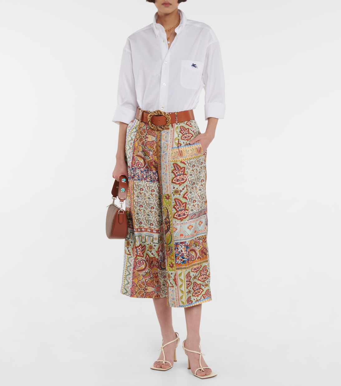 Pantalon en soie à motif cachemire | Etro