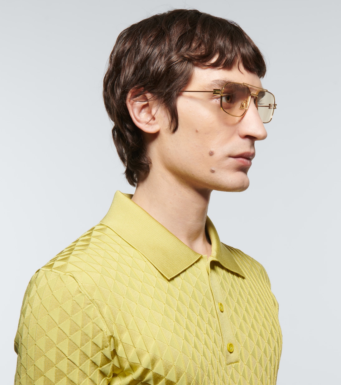 Square-frame glasses | Bottega Veneta