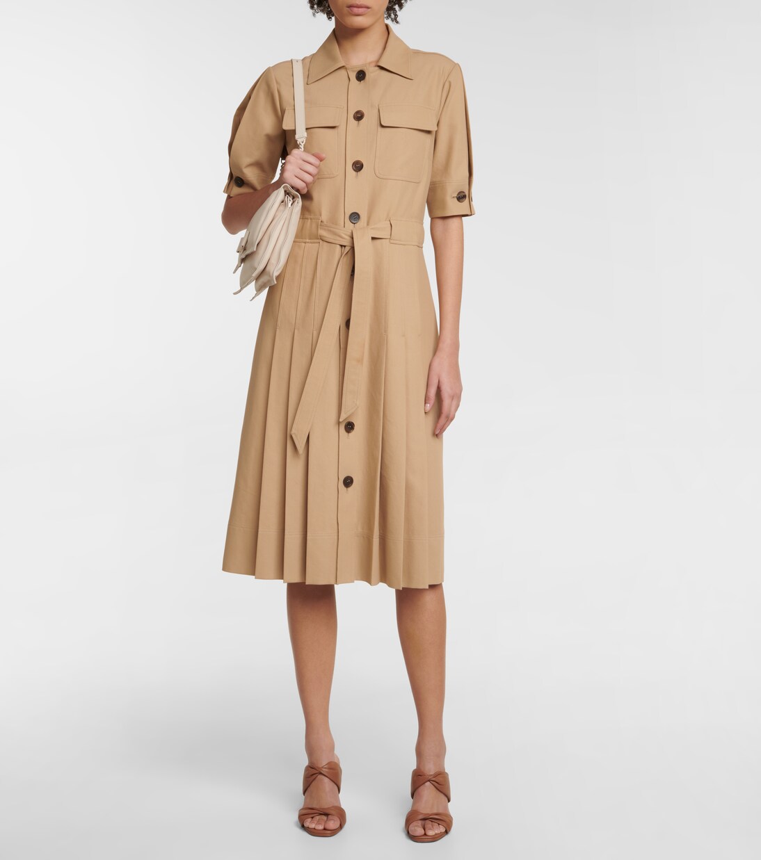 Vestido camisero de algodón | Ferragamo