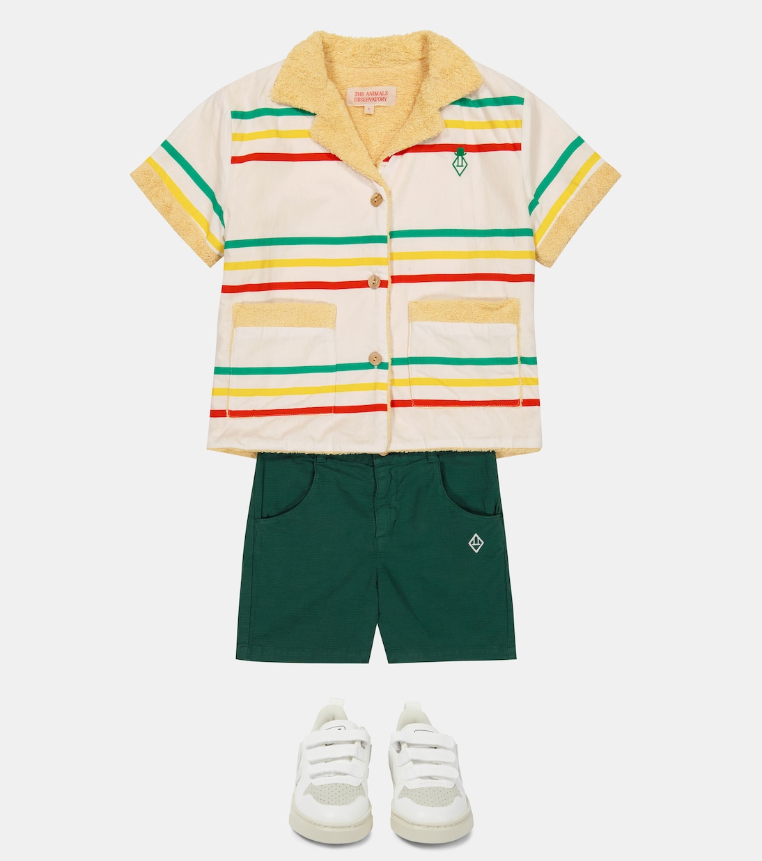 Pig cotton and linen shorts | The Animals Observatory