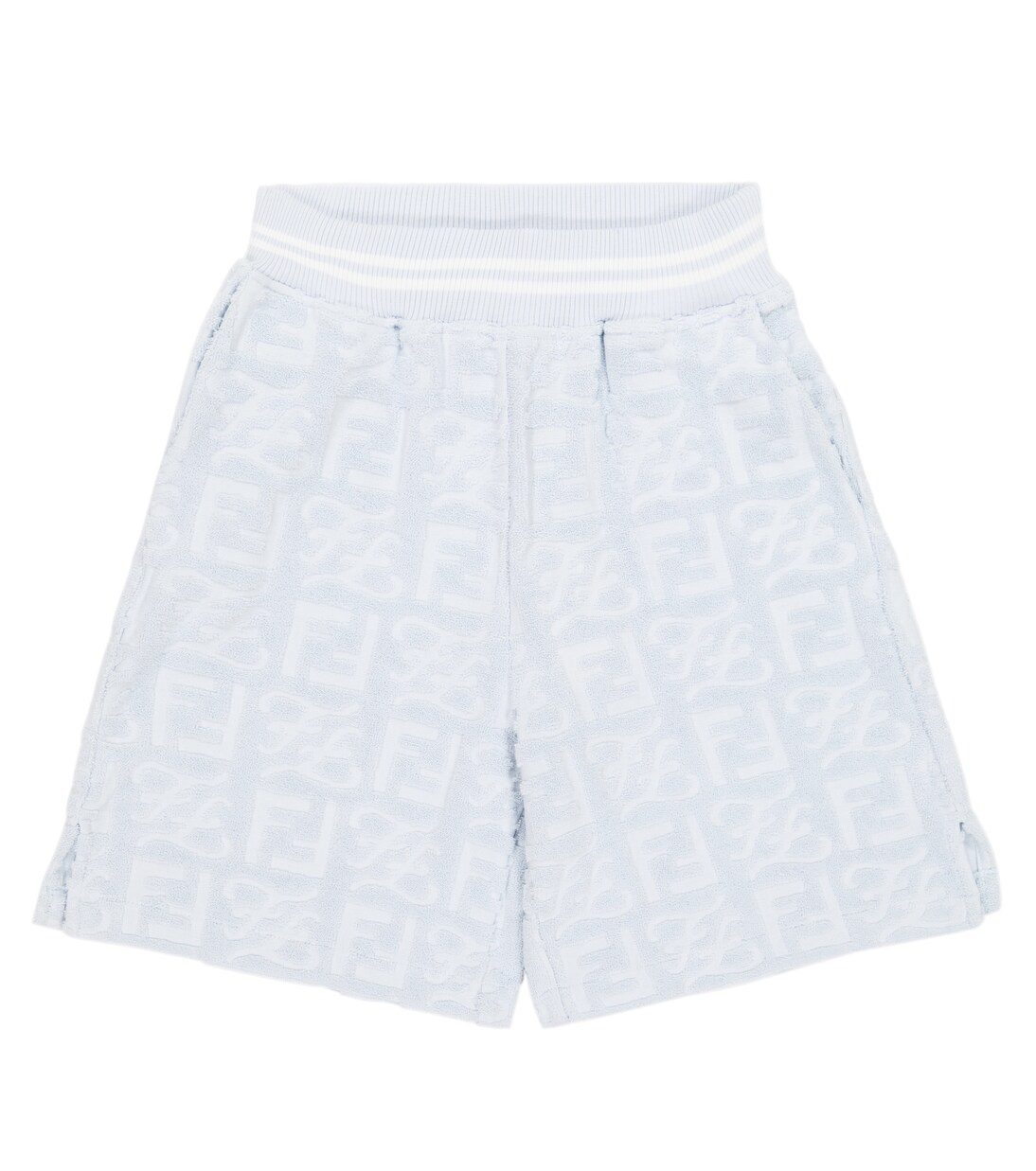 Shorts FF en felpa mezcla de algodón | Fendi Kids