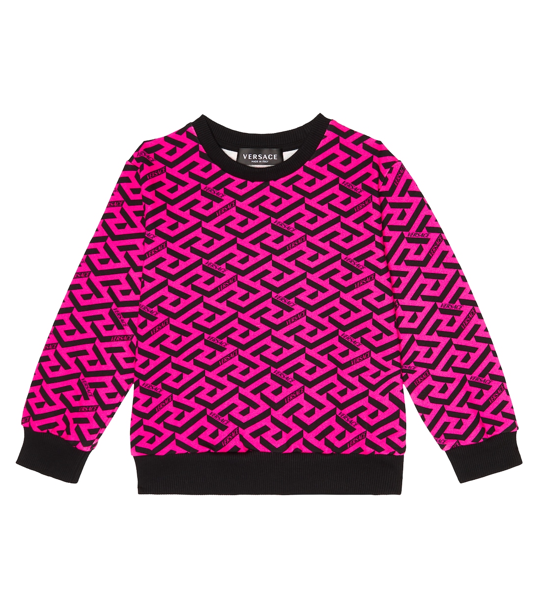 Felpa in cotone con logo | Versace Kids