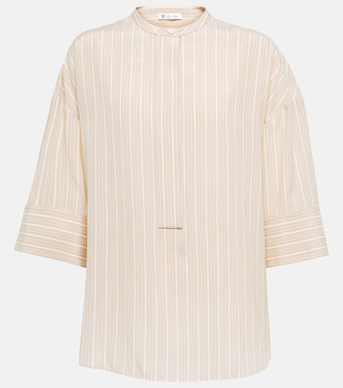 Lindsie striped silk crêpe shirt | Loro Piana