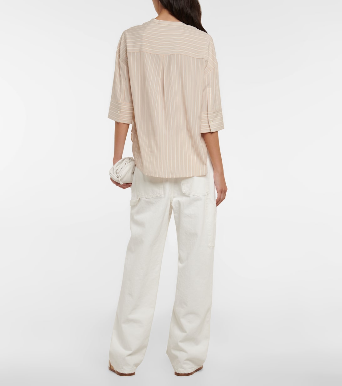 Lindsie striped silk crêpe shirt | Loro Piana