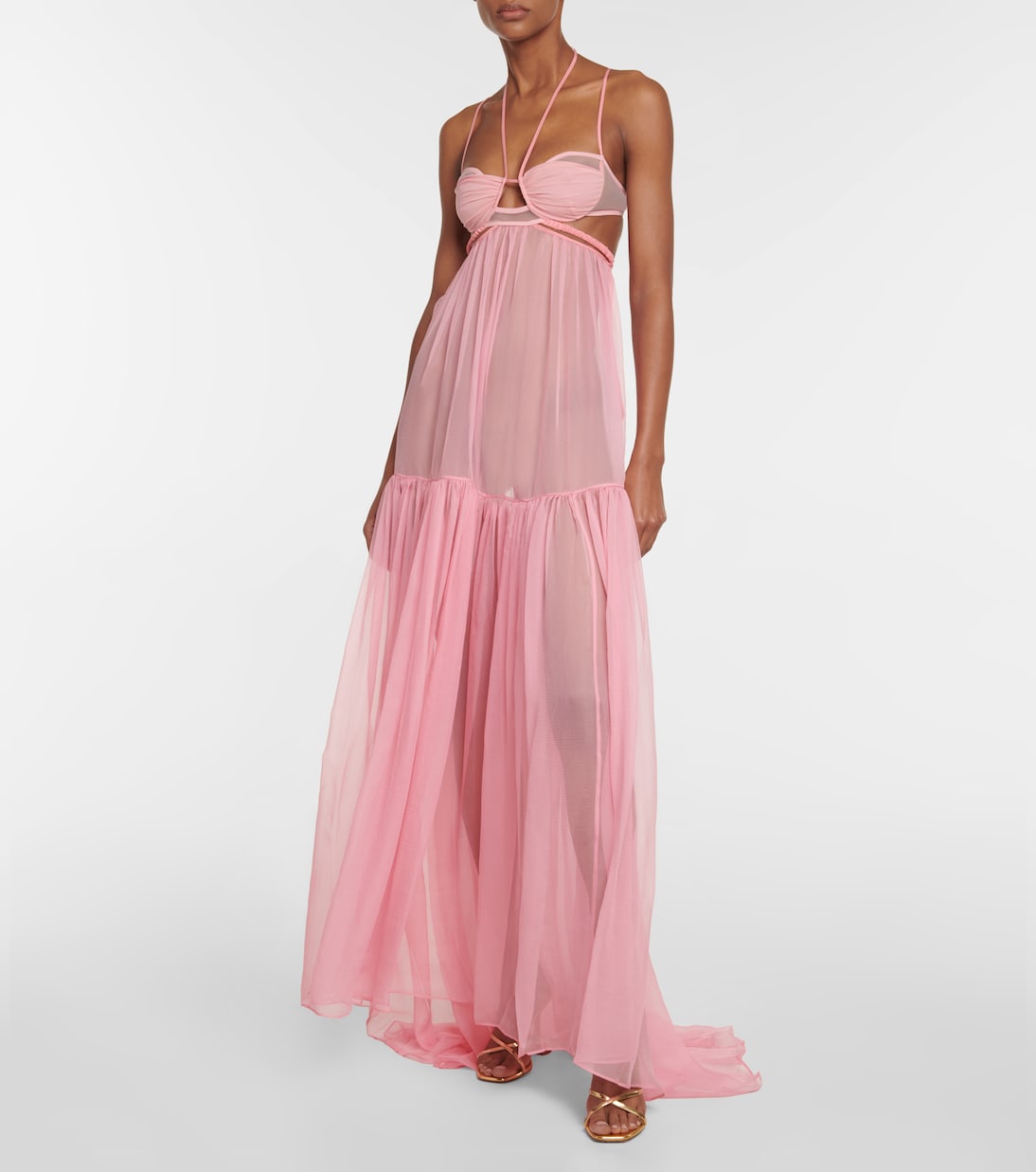 Maxikleid aus Seide | Nensi Dojaka