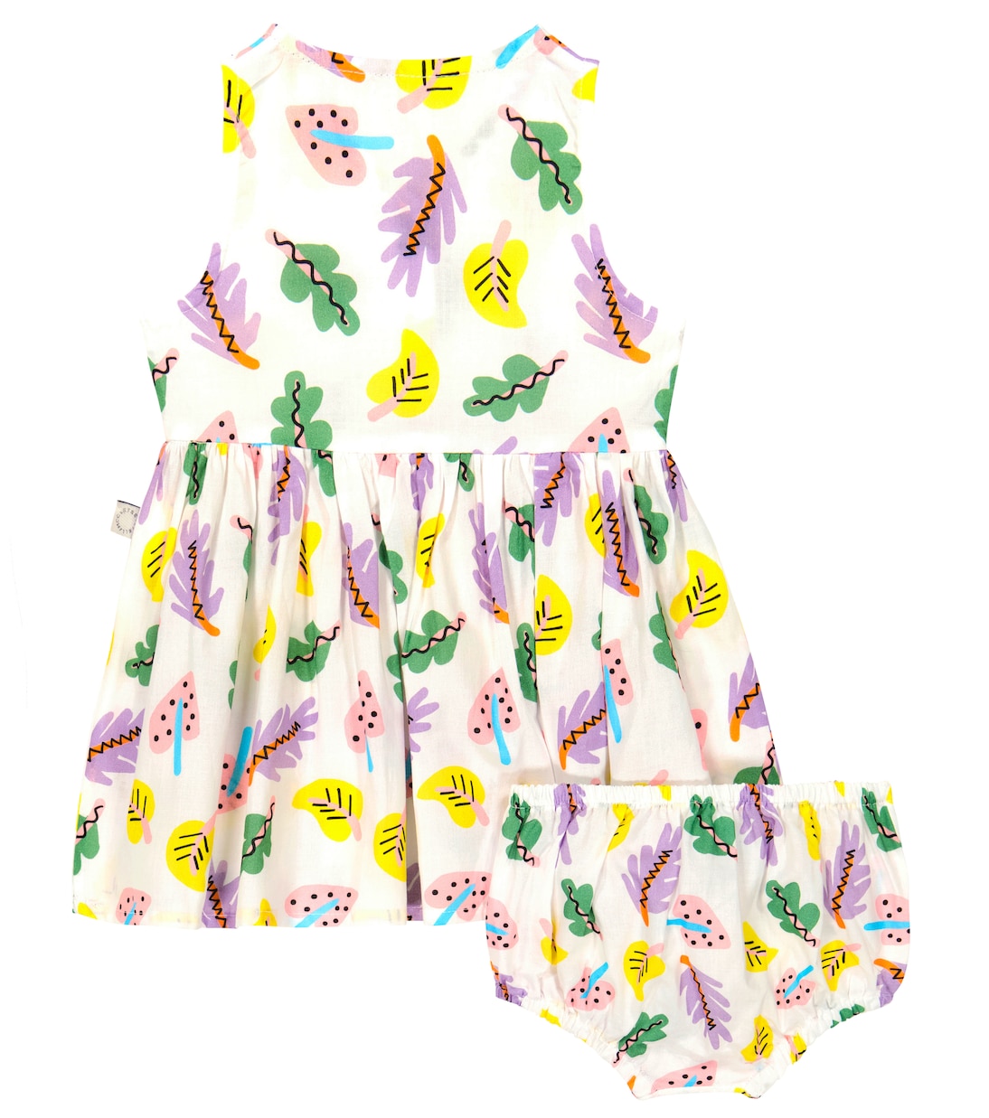 Baby - Abito e culottes in cotone con stampa | Stella McCartney Kids
