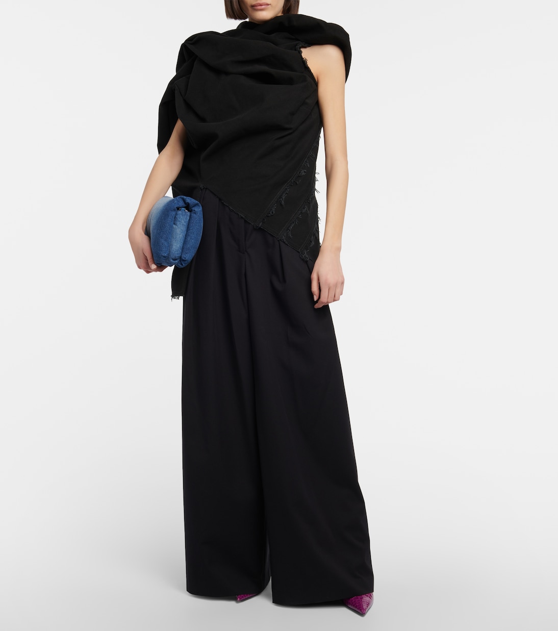 Distressed denim top | Dries Van Noten