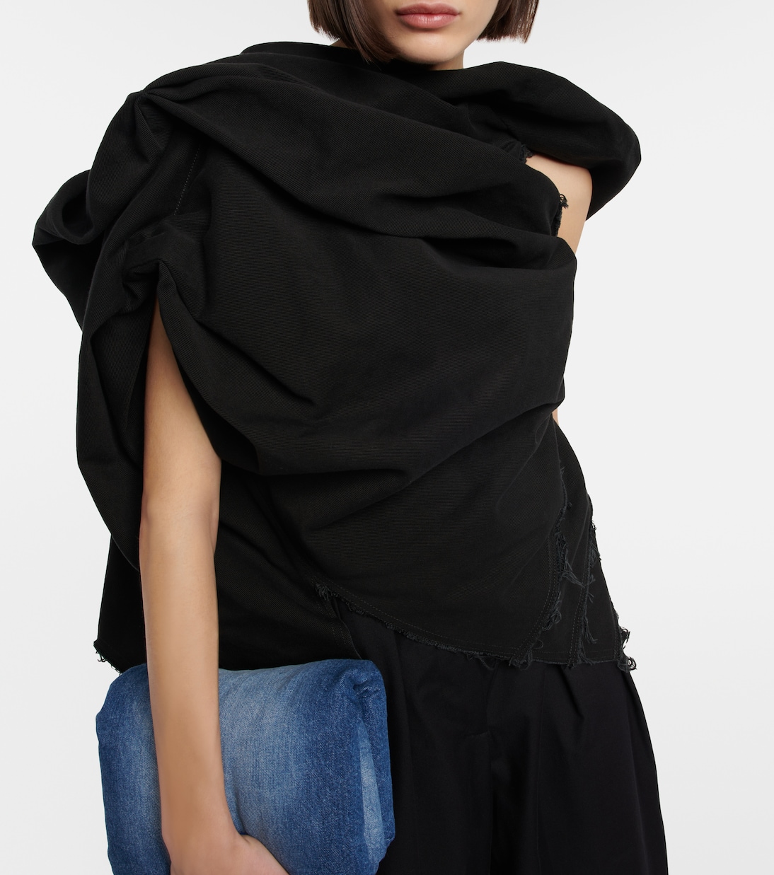 Distressed denim top | Dries Van Noten