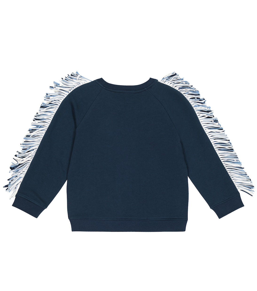 Sudadera de jersey de algodón con flecos | Stella McCartney Kids