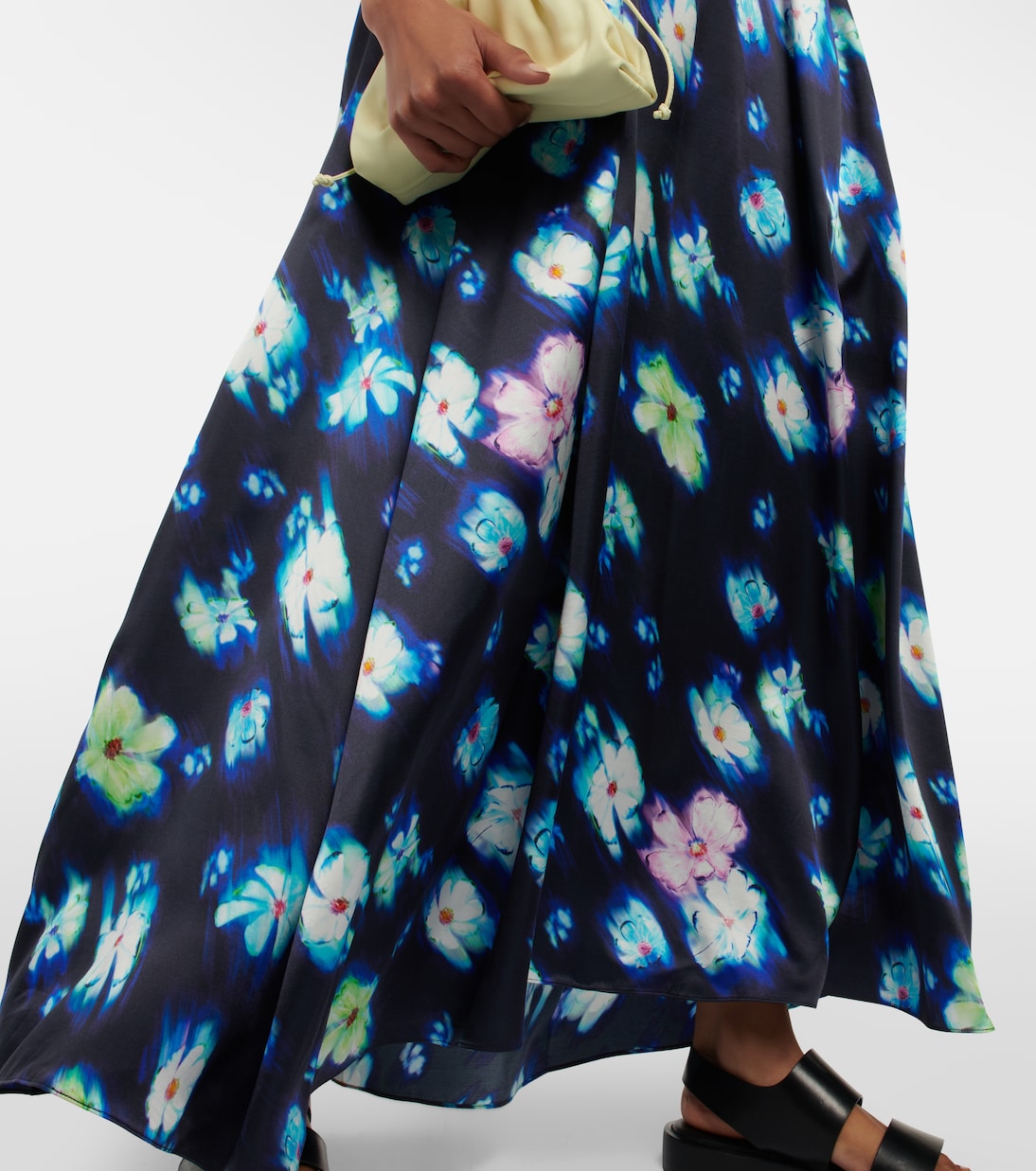 Floral satin midi dress | Dorothee Schumacher