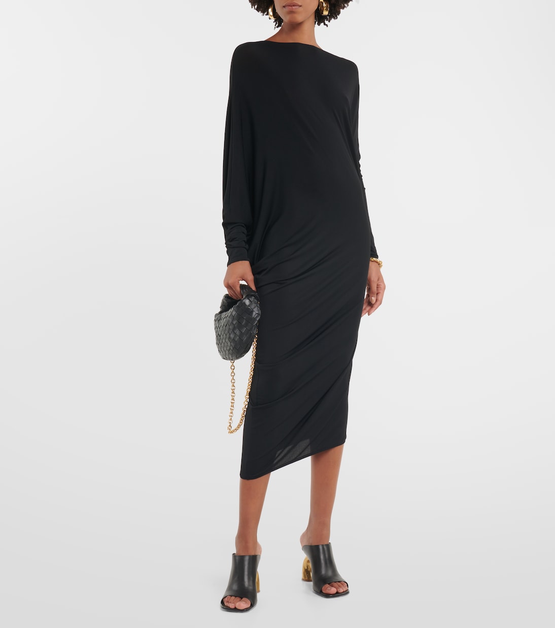Crêpe jersey midi dress | Wolford