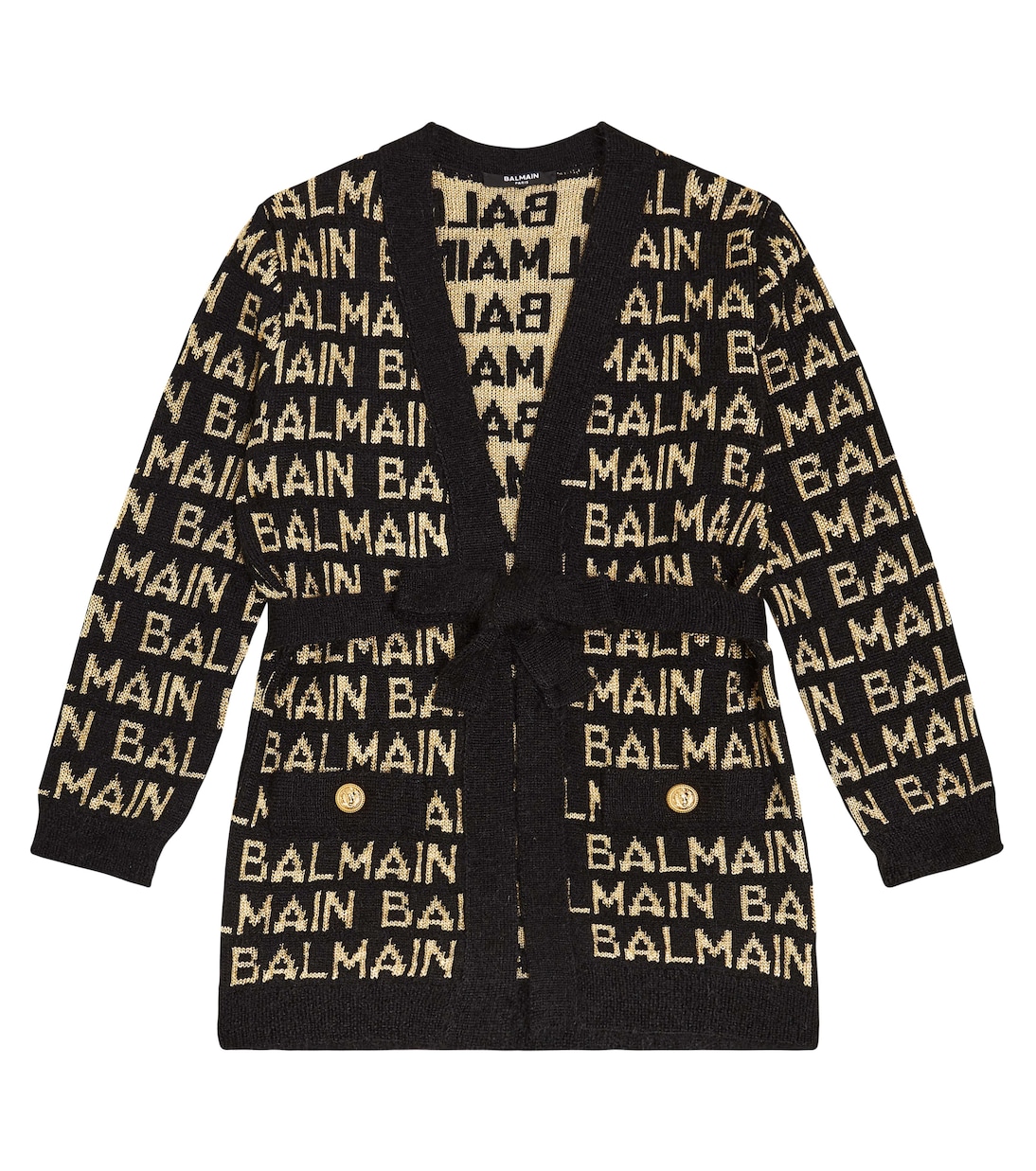 Cardigan en intarsia | Balmain Kids