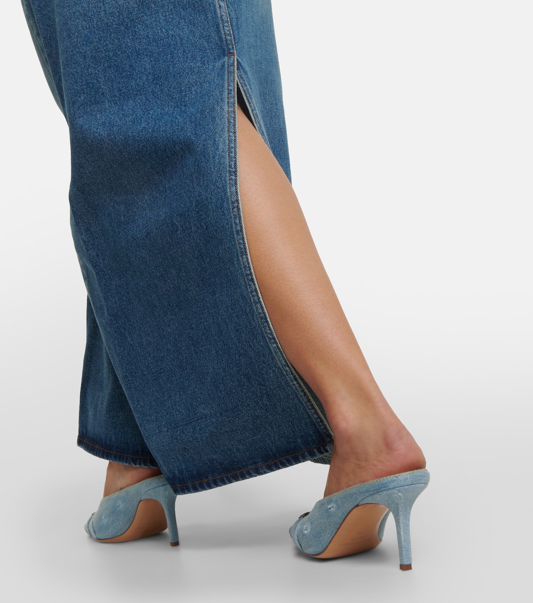 Falda larga Y Belt en denim | Y/Project