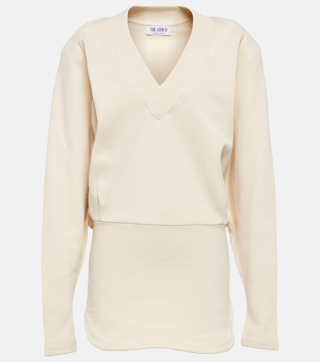 Gael cotton jersey sweatshirt dress | The Attico