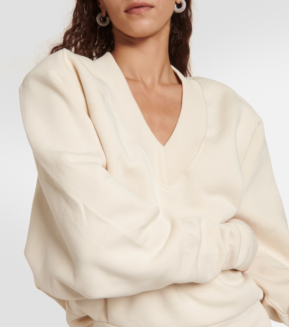 Gael cotton jersey sweatshirt dress | The Attico