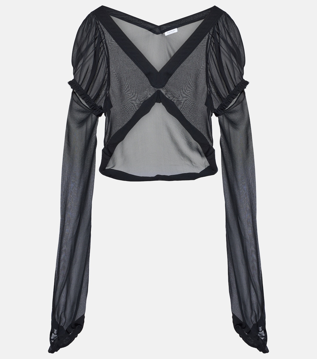 Top raccourci en soie | Acne Studios