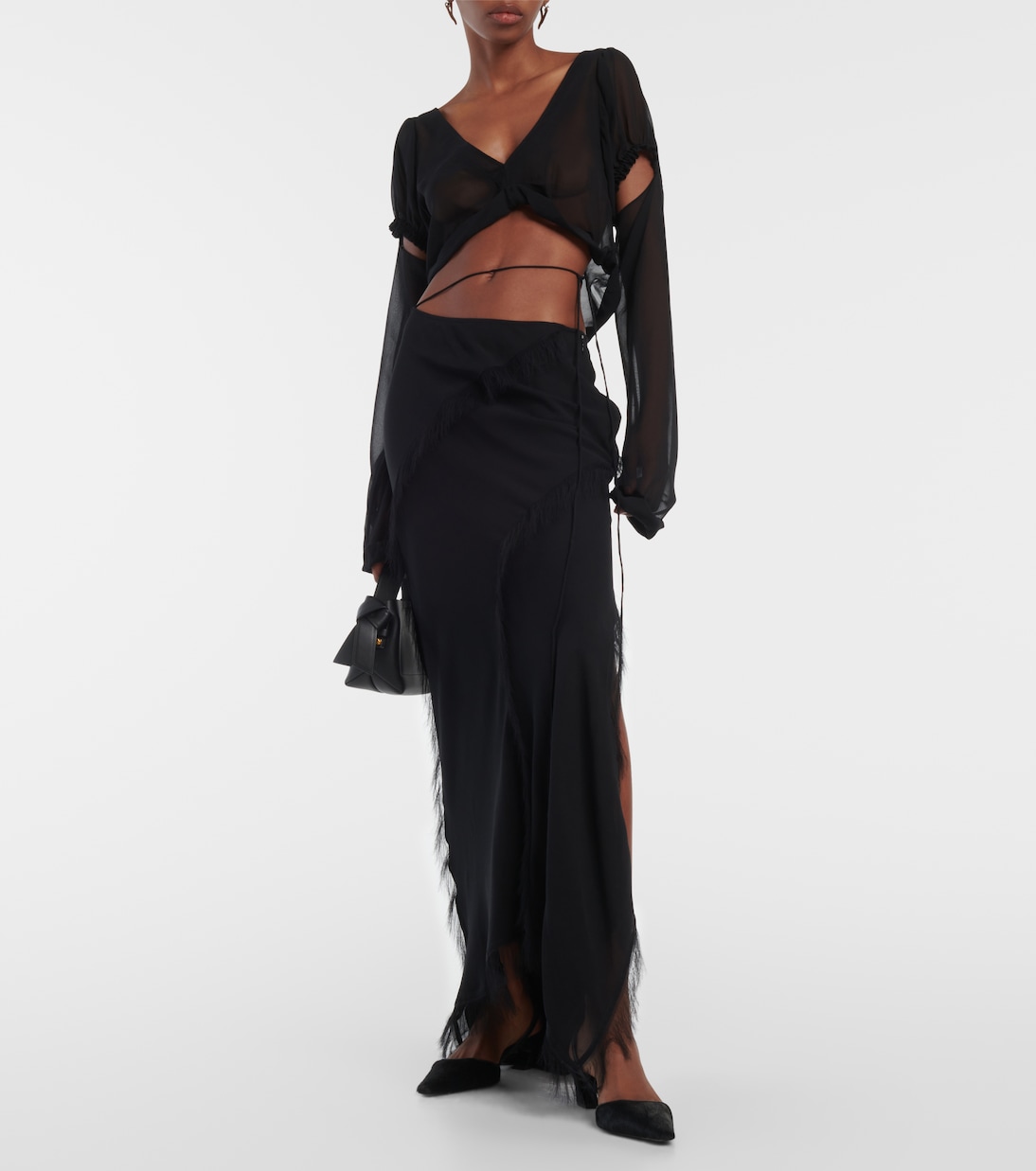 Top raccourci en soie | Acne Studios