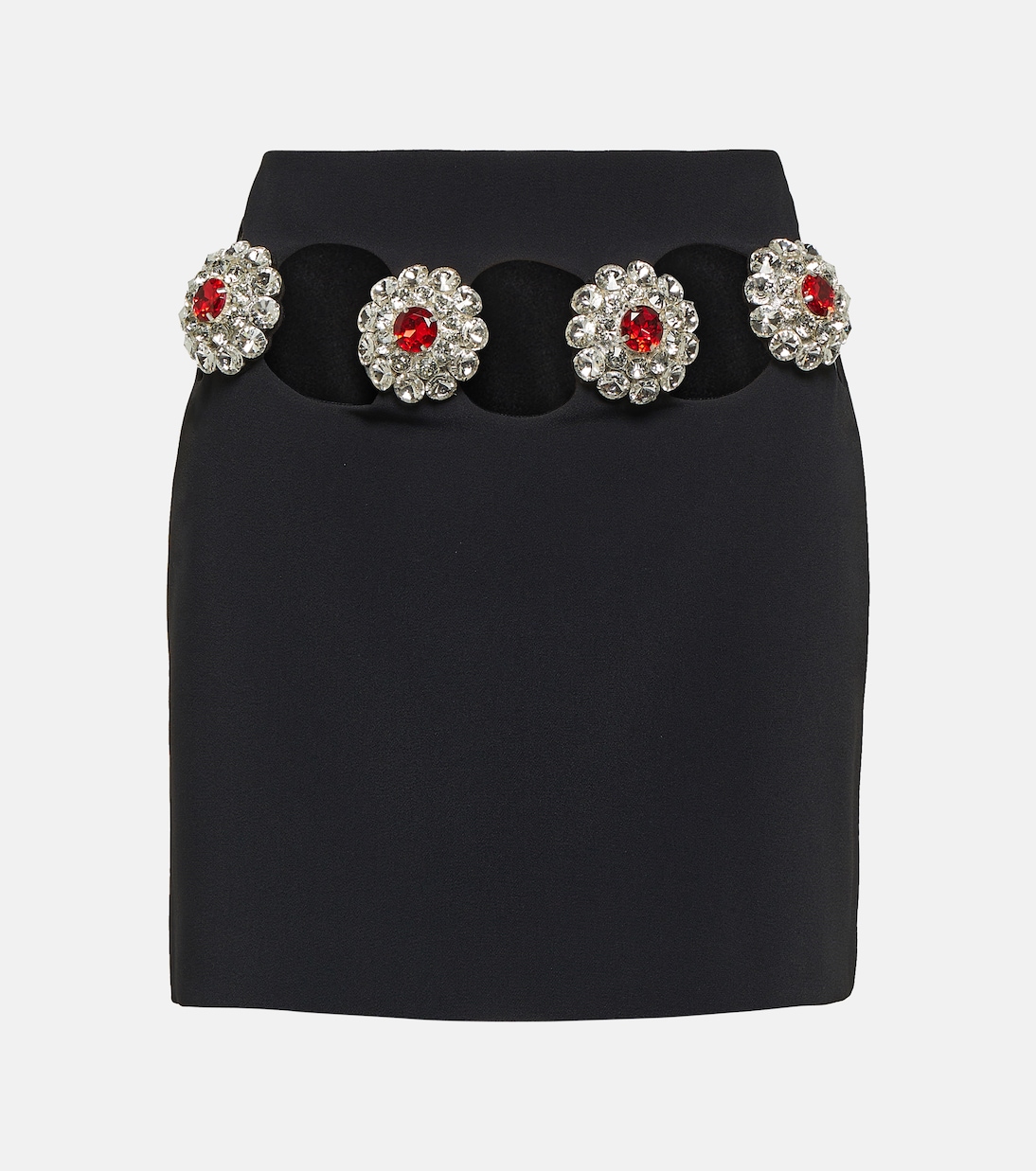 Crystal-embellished cutout miniskirt  | David Koma