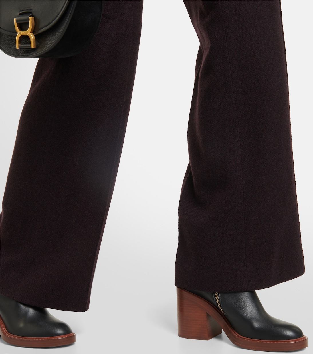 Wool and cashmere straight-leg pants | Chloé
