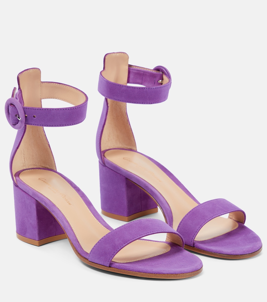 Sandalen Versilia 60 aus Veloursleder | Gianvito Rossi