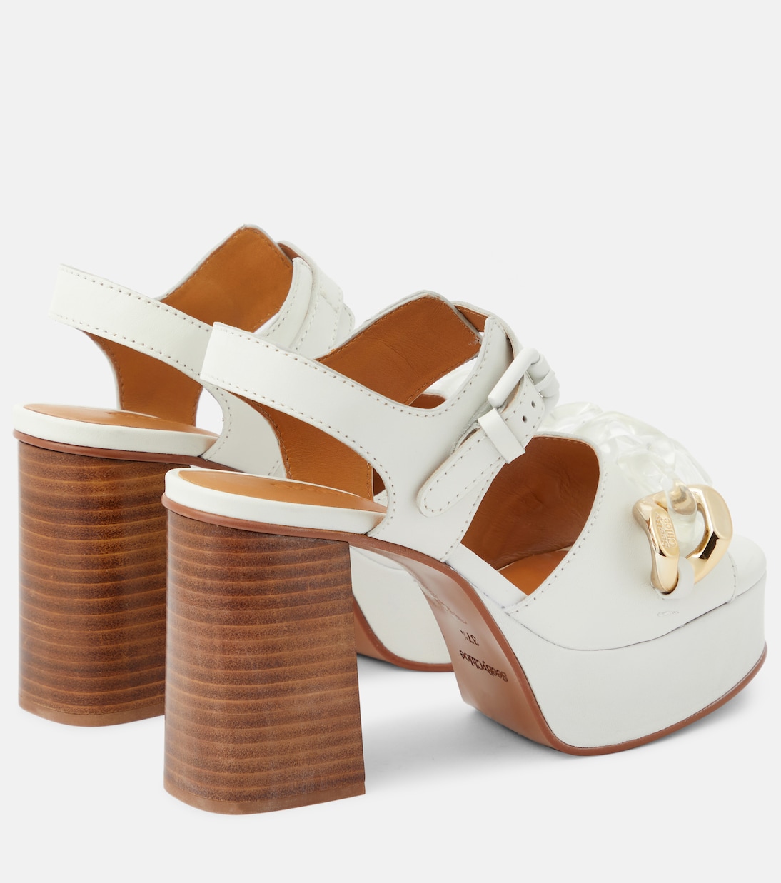 Monyca leather platform sandals  | See By Chloé