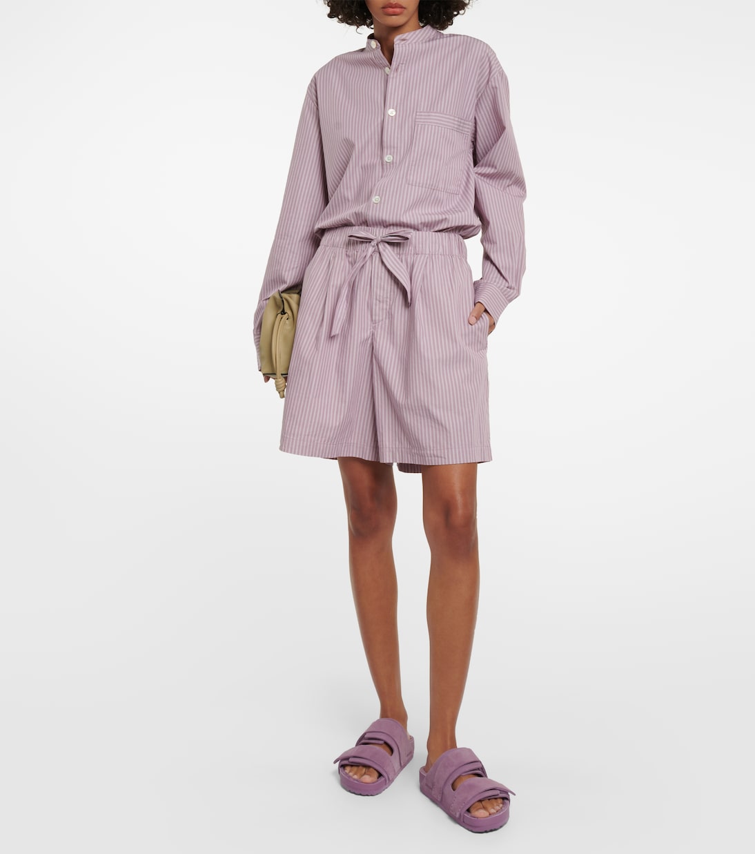 x Tekla – Short de pyjama rayé en coton | Birkenstock 1774