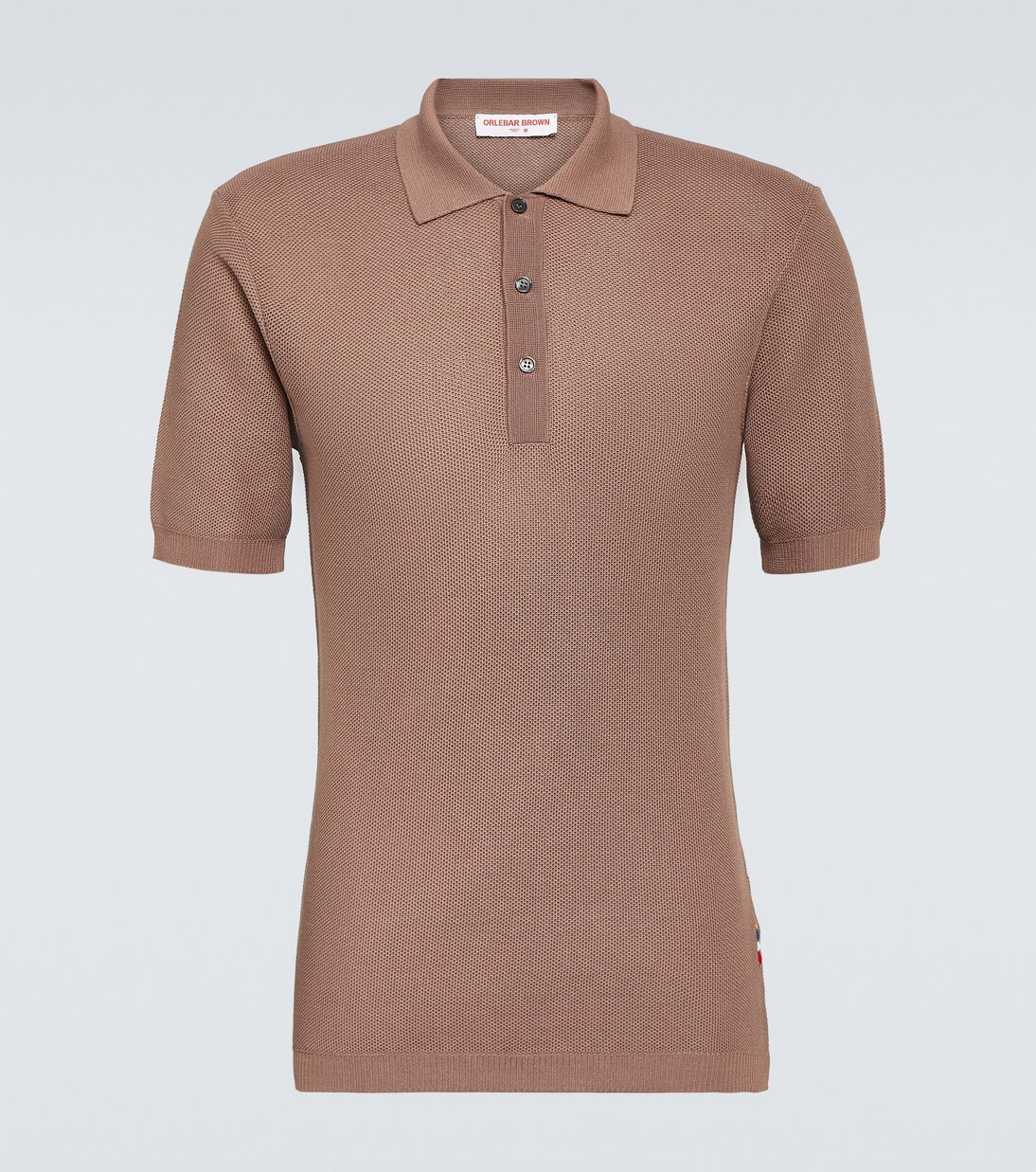 Polo Maranon de punto gofrado de algodón | Orlebar Brown