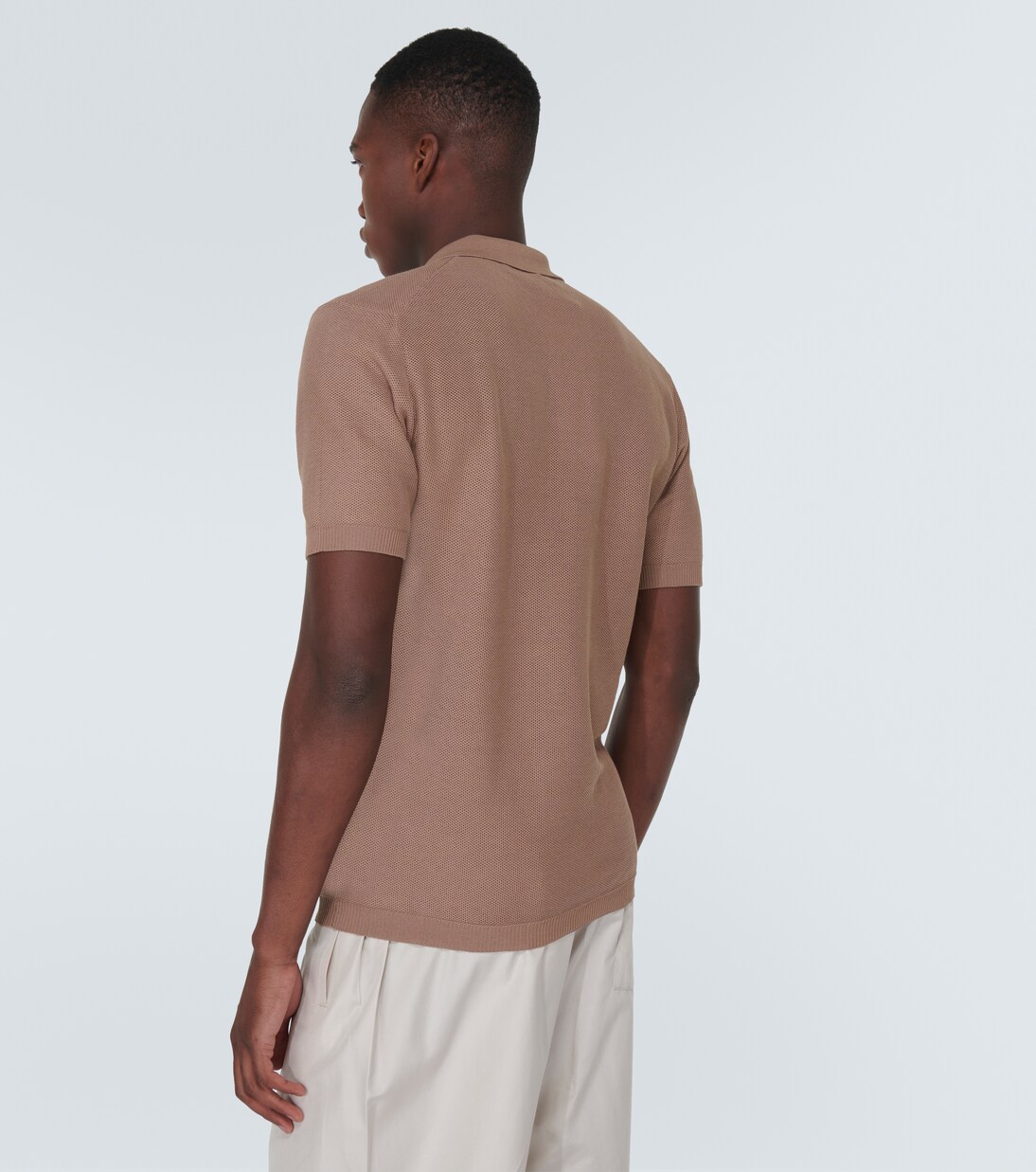 Polo Maranon de punto gofrado de algodón | Orlebar Brown