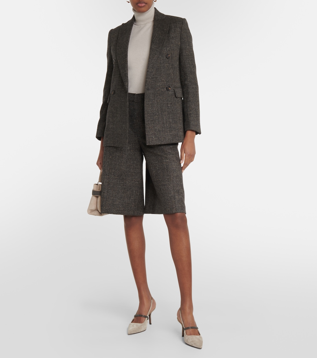 Camiseta de cachemir con cuello alto | Brunello Cucinelli