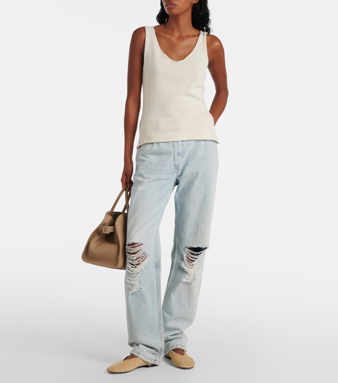 Ballerine Mary Jane in suede | The Row