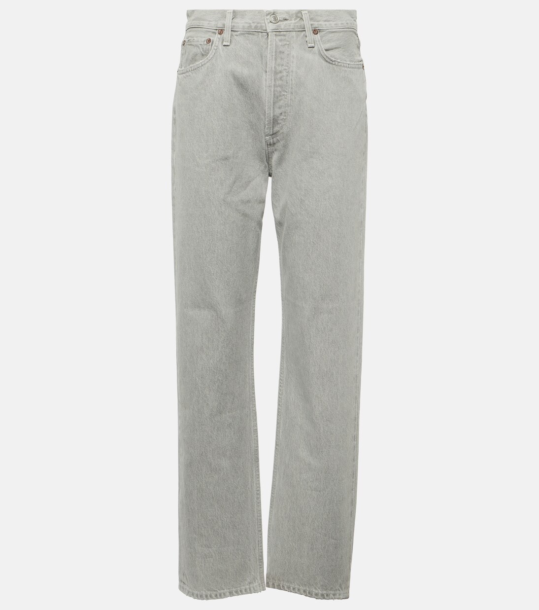 90s Pinch Waist high-rise straight jeans  | Agolde