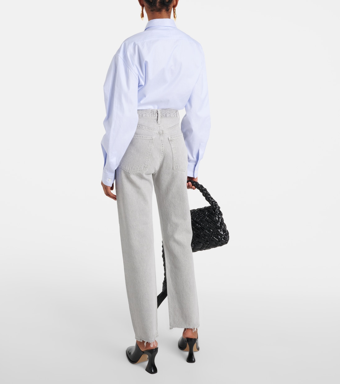90s Pinch Waist high-rise straight jeans  | Agolde