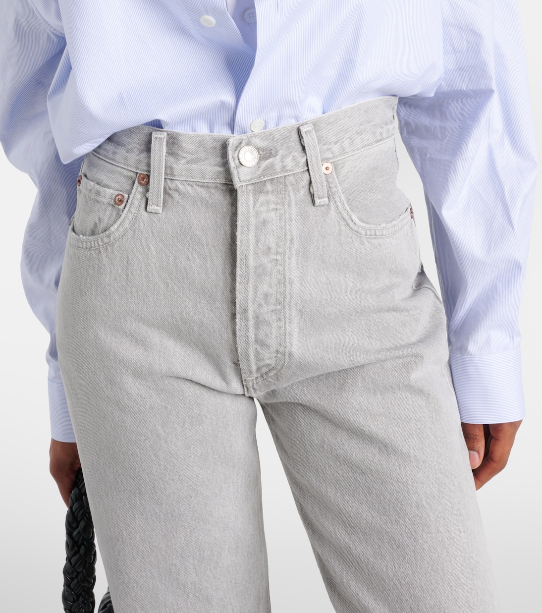 90s Pinch Waist high-rise straight jeans  | Agolde