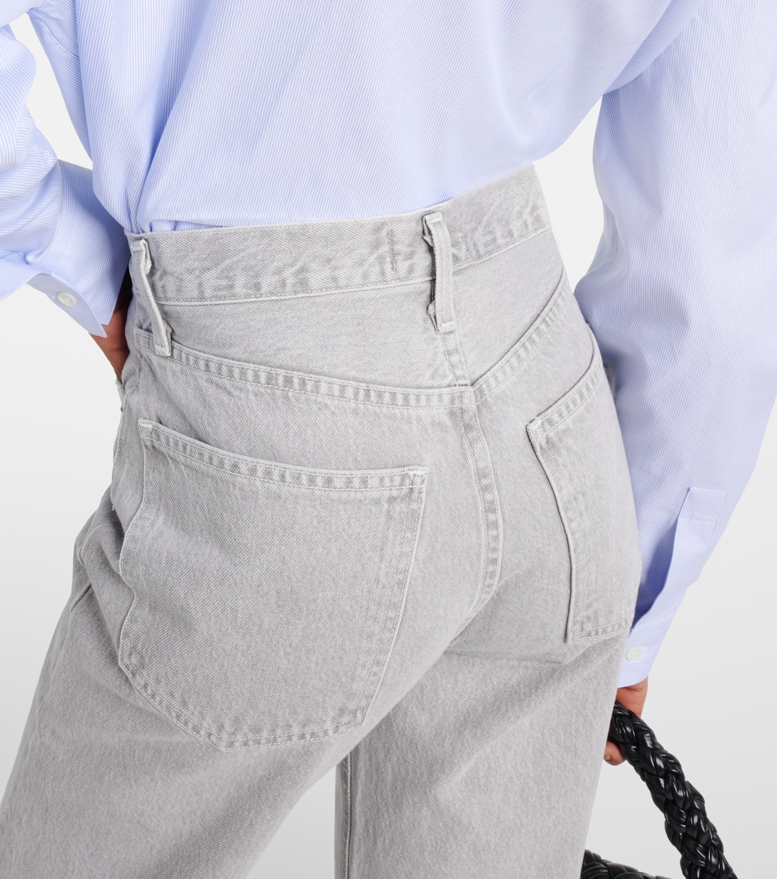 90s Pinch Waist high-rise straight jeans  | Agolde