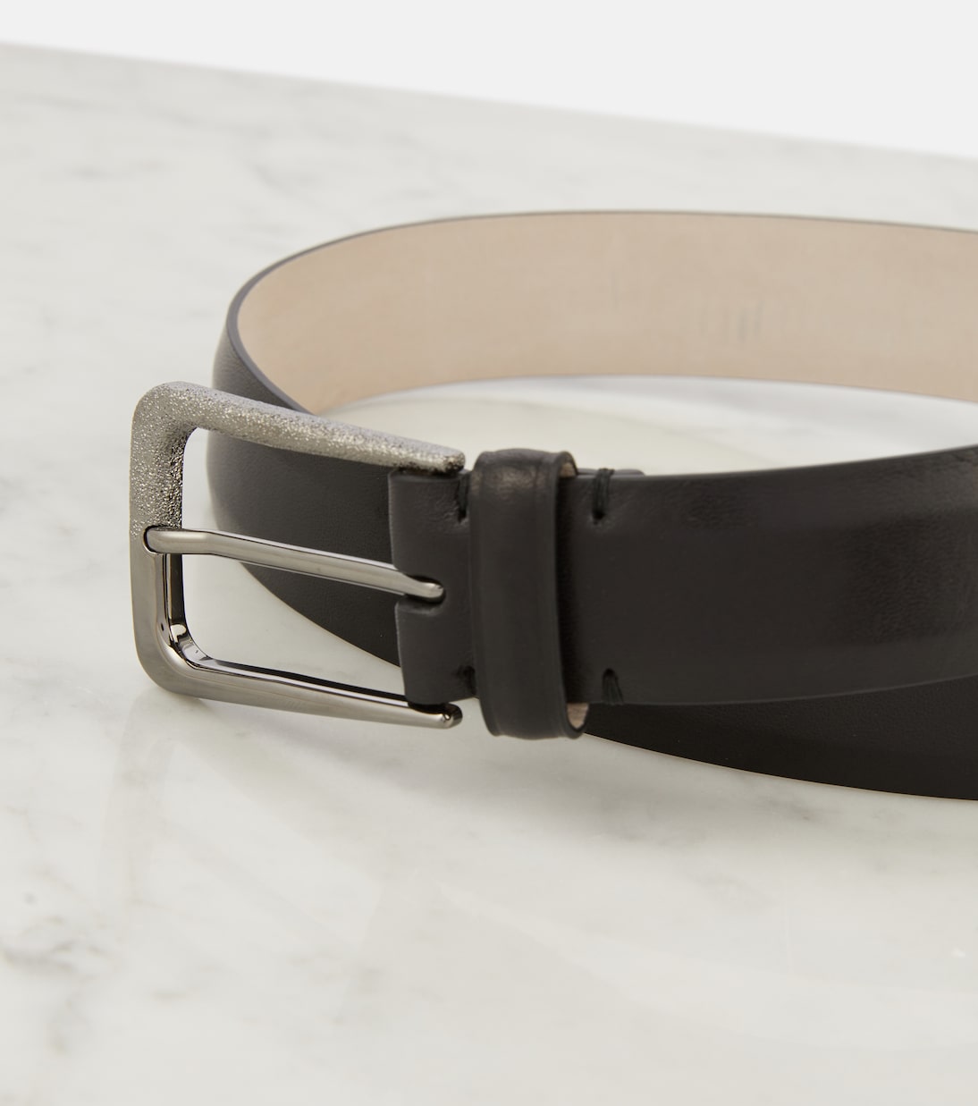 Cintura in Pelle Elegante di Brunello Cucinelli per Giovani Stilisti