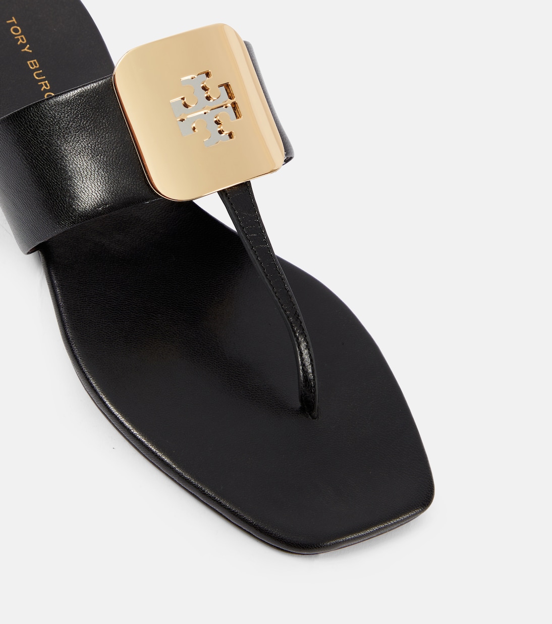 سلايدز بصباع من الجلد Georgia | Tory Burch