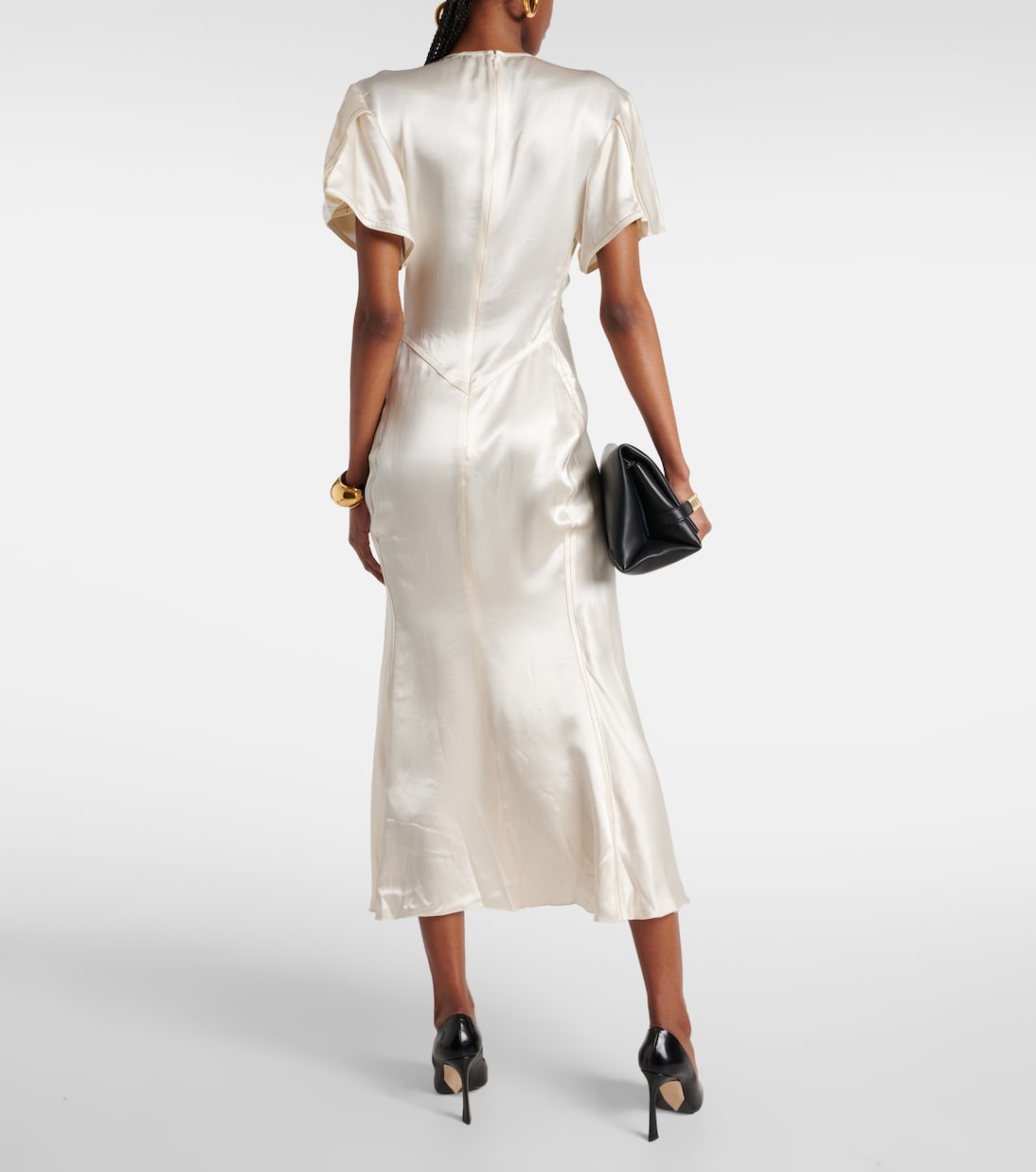 Abito midi in raso | Victoria Beckham