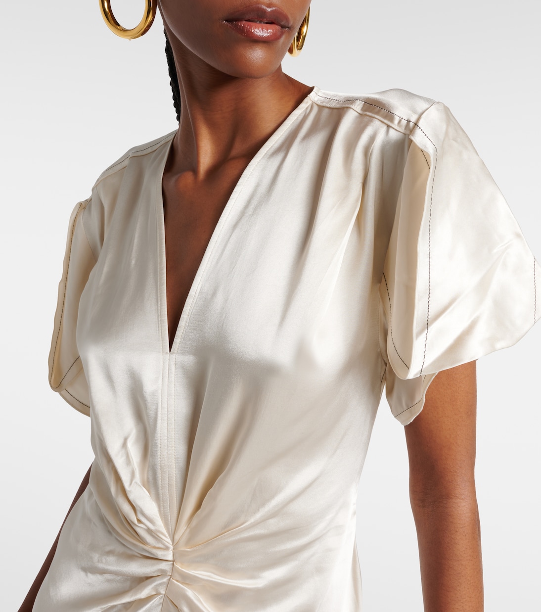 Abito midi in raso | Victoria Beckham