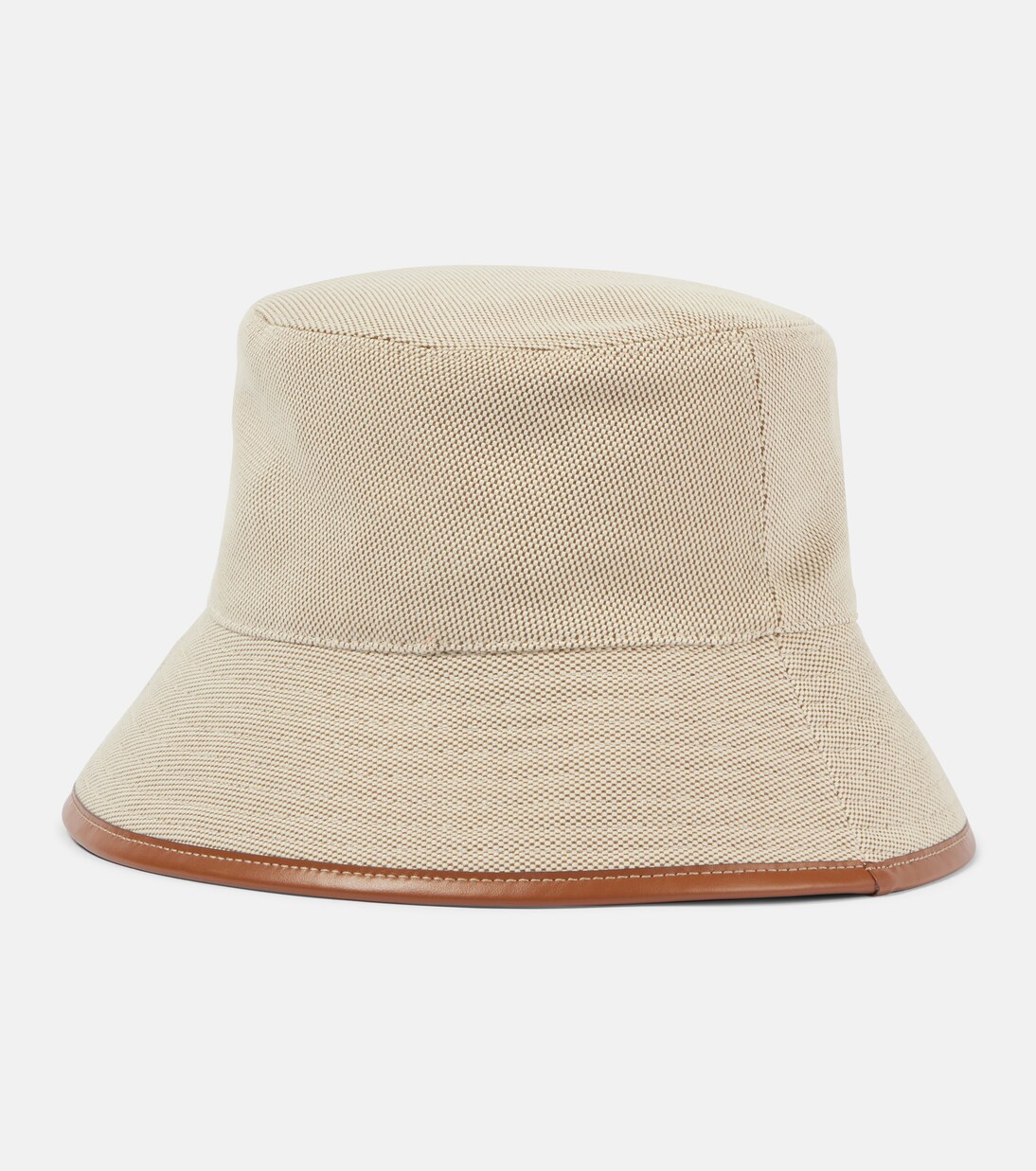 Cappello da pescatore in canvas con logo | Miu Miu