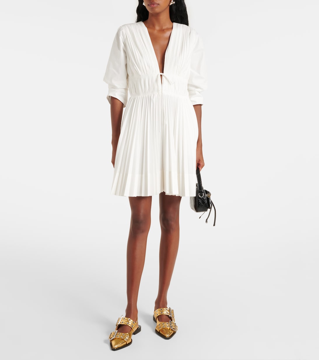 Ballerine Buckle in similpelle | Ganni