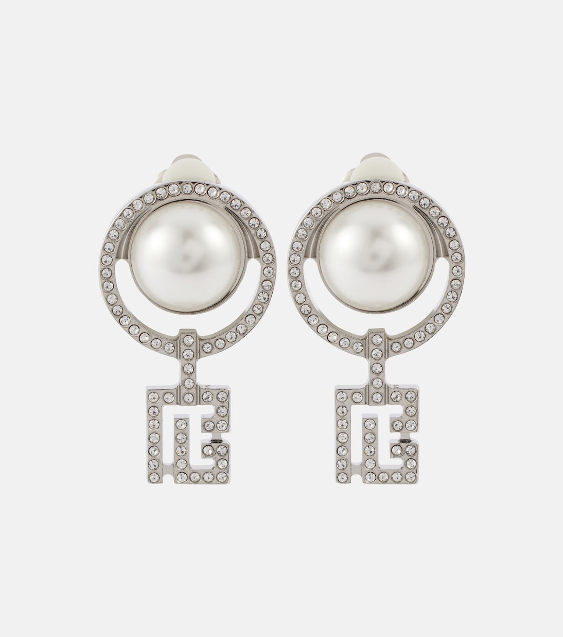 Orecchini a clip con perle bijoux | Balmain