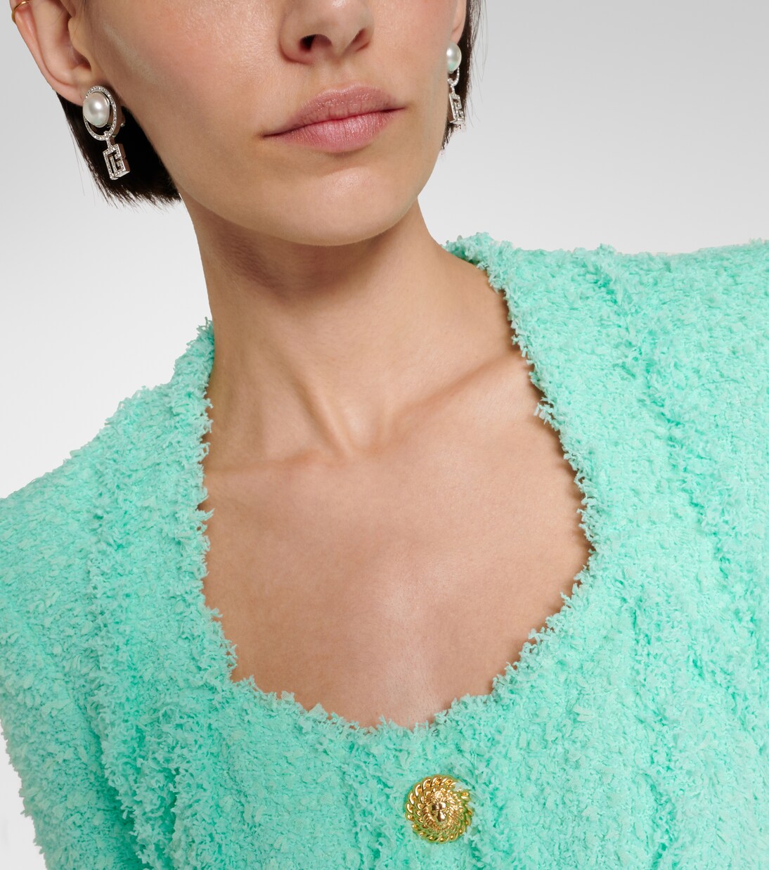 Orecchini a clip con perle bijoux | Balmain