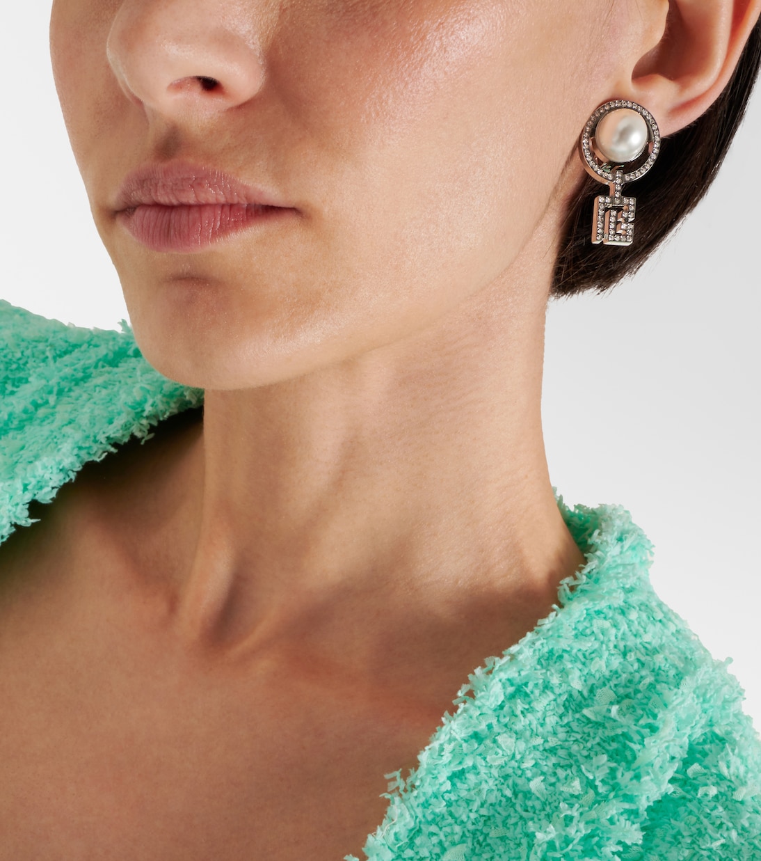 Orecchini a clip con perle bijoux | Balmain