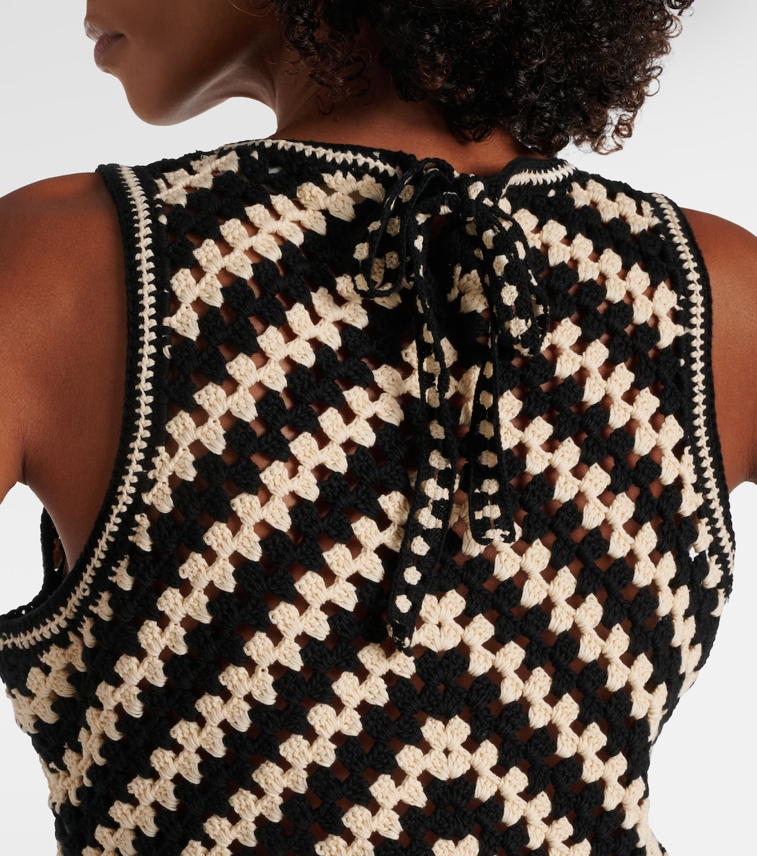 Top Halliday de croché de algodón | Zimmermann