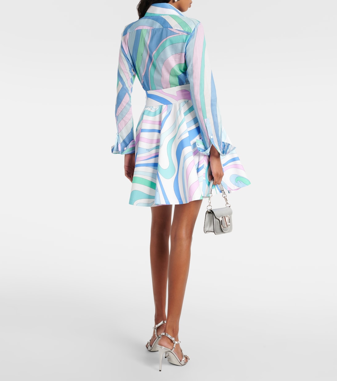 Minifalda Marmo de popelín de algodón | Pucci