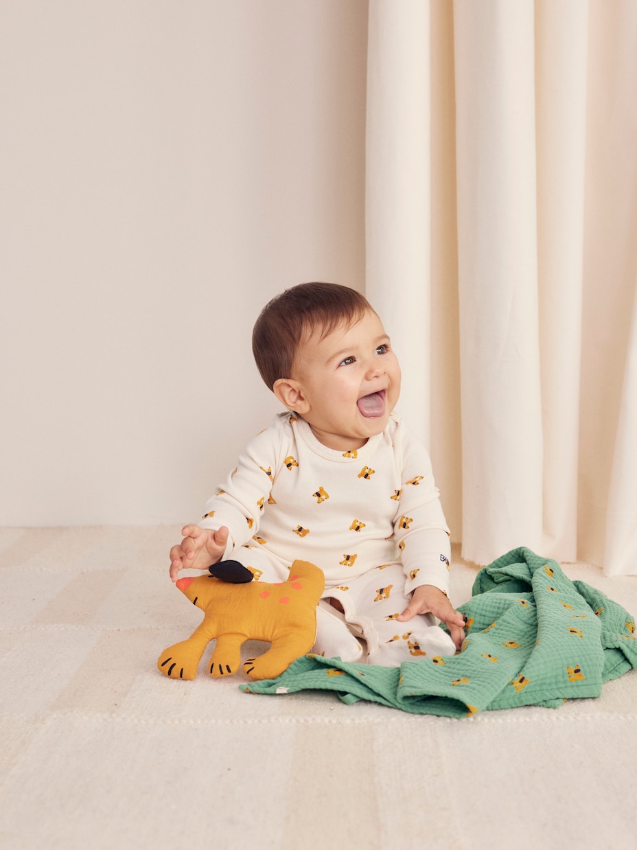 Baby Set aus Strampler, Musselintuch und Kuscheltier | Bobo Choses