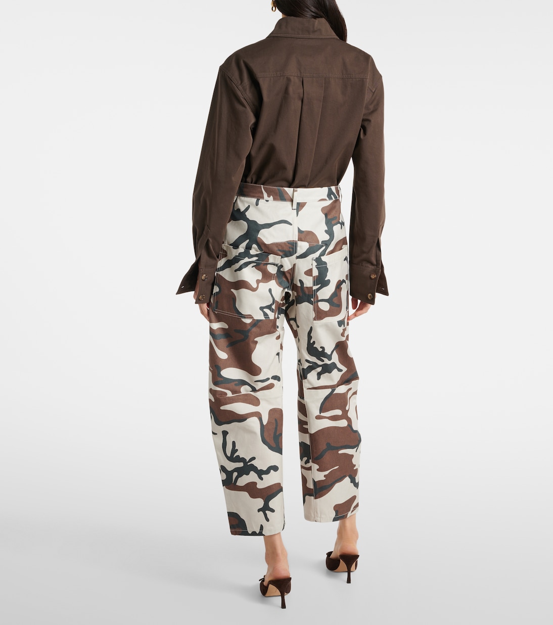 Shon camouflage cotton cargo pants | Nili Lotan